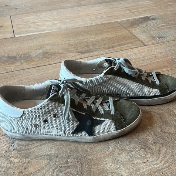 Golden Goose Superstar. Mesh, olive & black. Size 41 - Picture 2 of 5